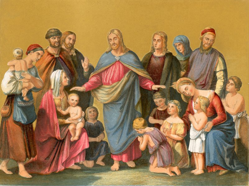 Kristus välsignade barn av Heinrich Maria von Hess
