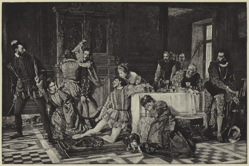 Hämnaren av hans heder (fotogravyr) av Heinrich von Angeli