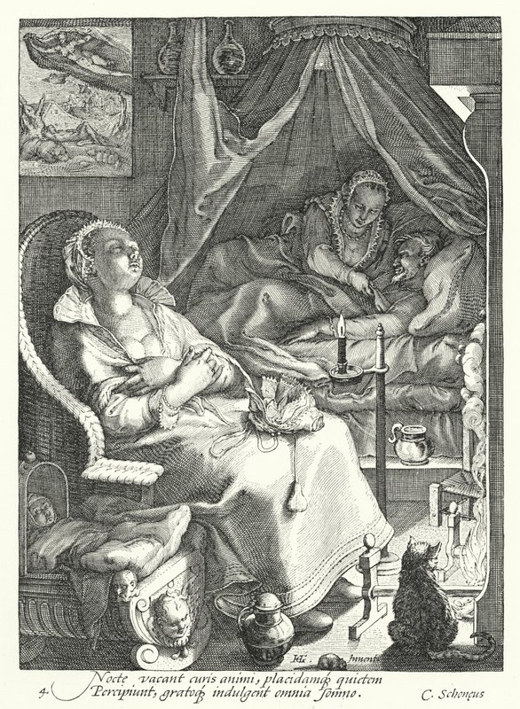 Natt (gravyr) av Hendrik (after) Goltzius