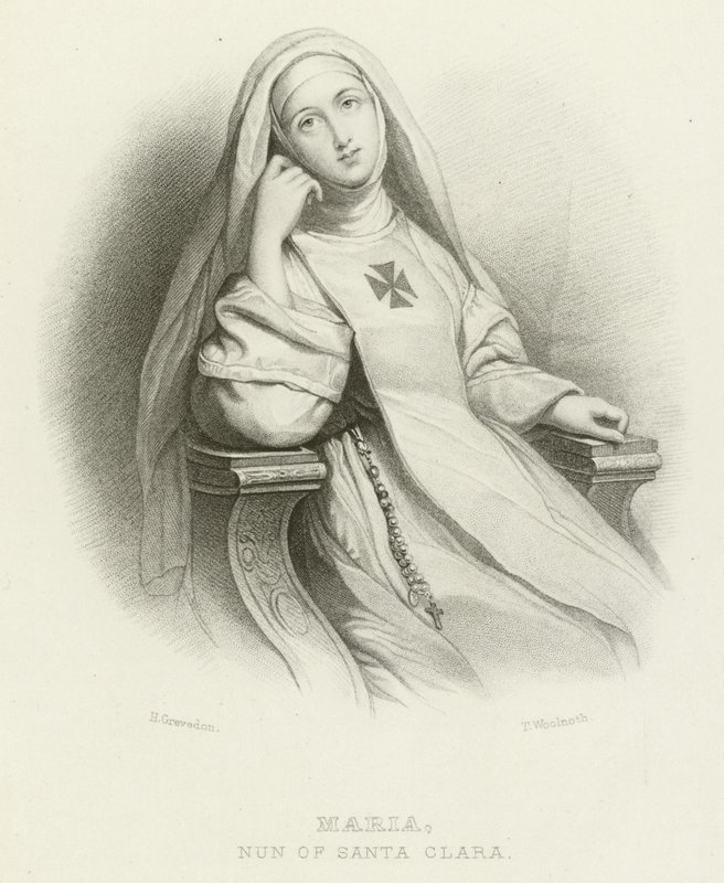 Maria, nunna av Santa Clara av Henri Grevedon