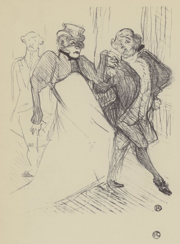 Rejane och Galipaux, i Madame Sans-Gene av Henri de Toulouse Lautrec
