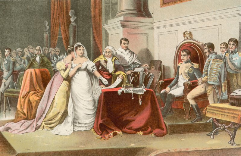 Skilsmässa av Josephine av Henri Frederic Schopin