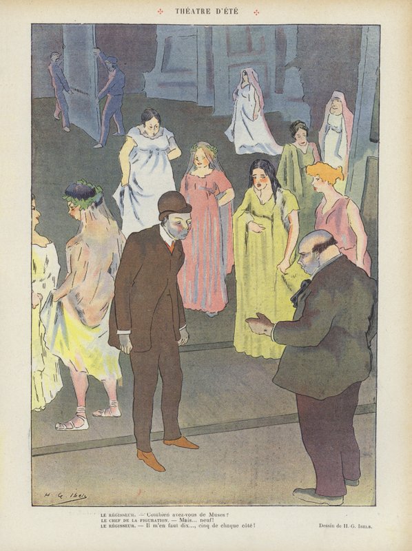 Illustration för Le Rire av Henri Gabriel Ibels