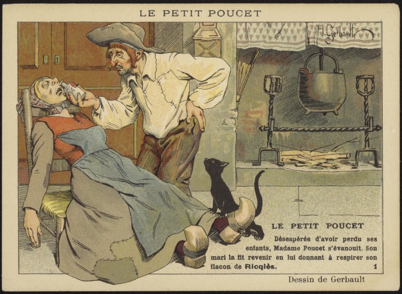 Annons för Ricqles Peppermint Cure (färg litho) av Henri Gerbault