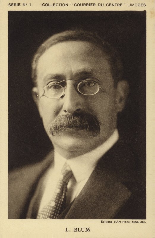 Leon Blum, ca 1930-talet (svartvitt foto) av Henri Manuel