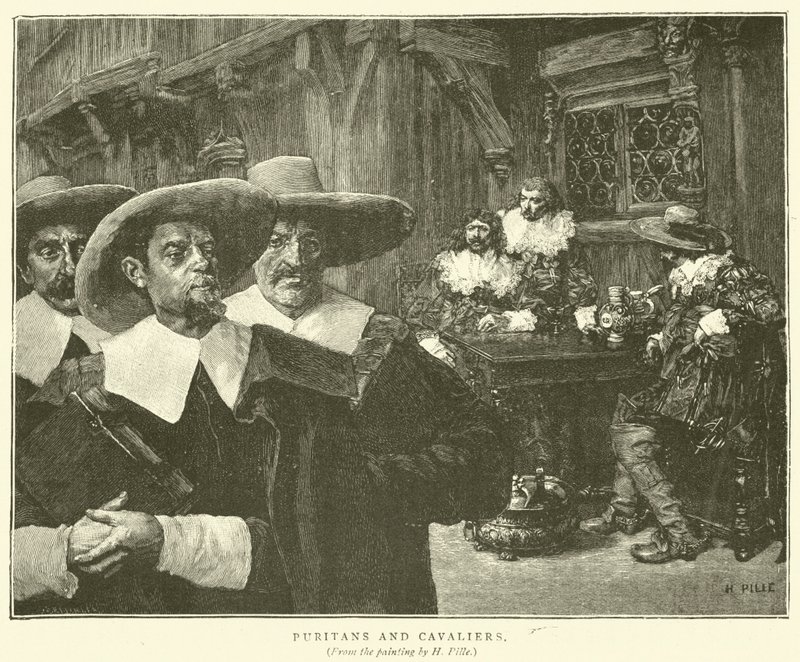 Puritaner och kavaljerer av Henri Pille