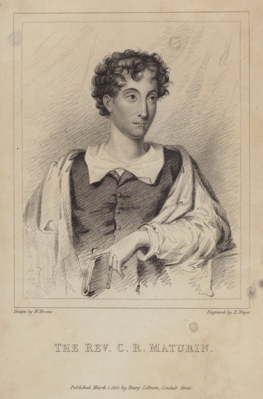 Charles Robert Maturin, irländsk protestantisk präst; romanförfattare och dramatiker av Henri after Meyer