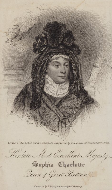 Charlotte av Mecklenburg-Strelitz, drottning gemål av kung George III av Henri after Meyer