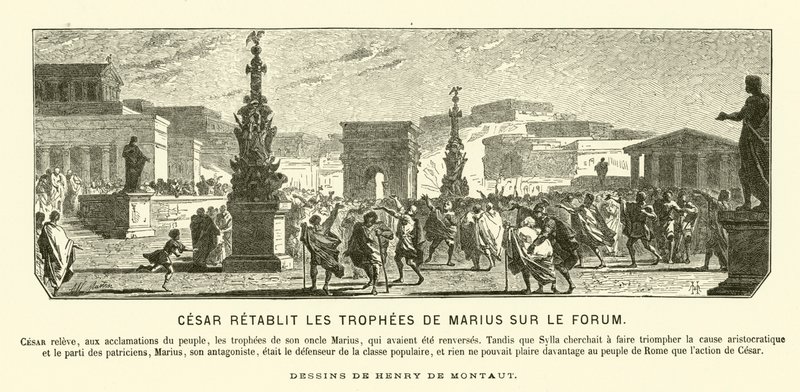 Julius Caesar återställer sin farbror Gaius Marius