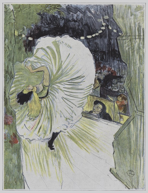 Illustration från Pleasure in Paris av Henri de Toulouse Lautrec
