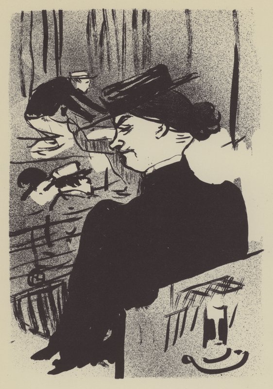 En åskådare av Henri de Toulouse Lautrec