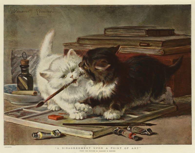 En oenighet om en punkt av konst av Henriëtte Ronner Knip