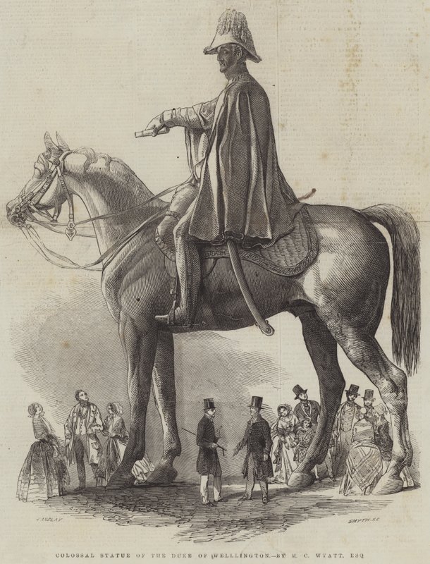 Kolossal staty av hertigen av Wellington, av MC Wyatt, Esquire av Henry Anelay