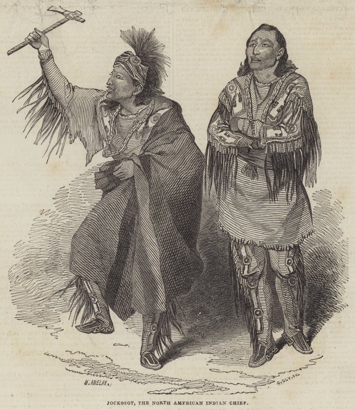 Jockosot, nordamerikansk indianhövding av Henry Anelay