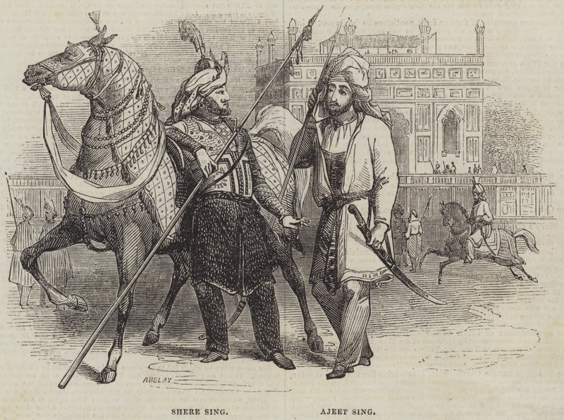 Shere Sing och Ajeet Sing av Henry Anelay