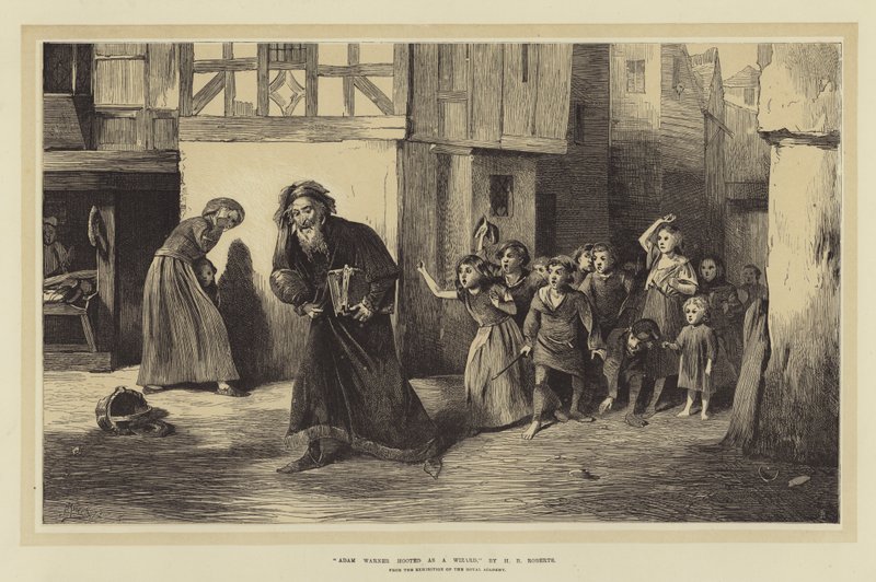 Adam Warner hooted as a Wizard, från Royal Academys utställning av Henry Benjamin Roberts