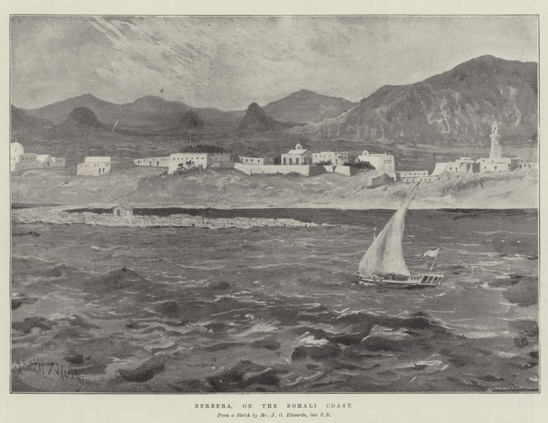Berbera, på den somaliska kusten av Henry Charles Seppings Wright