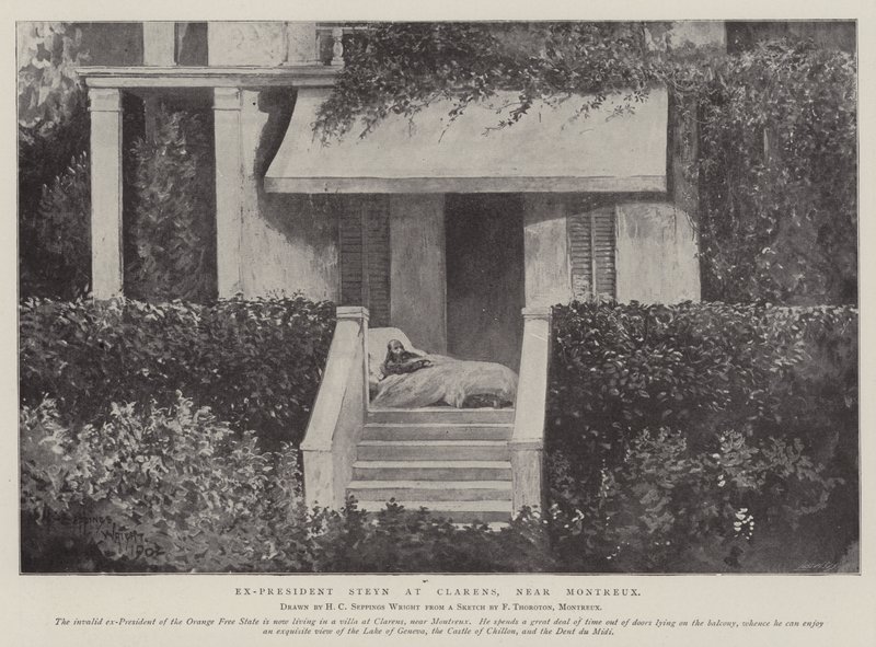 Ex-president Steyn i Clarens, nära Montreux av Henry Charles Seppings Wright