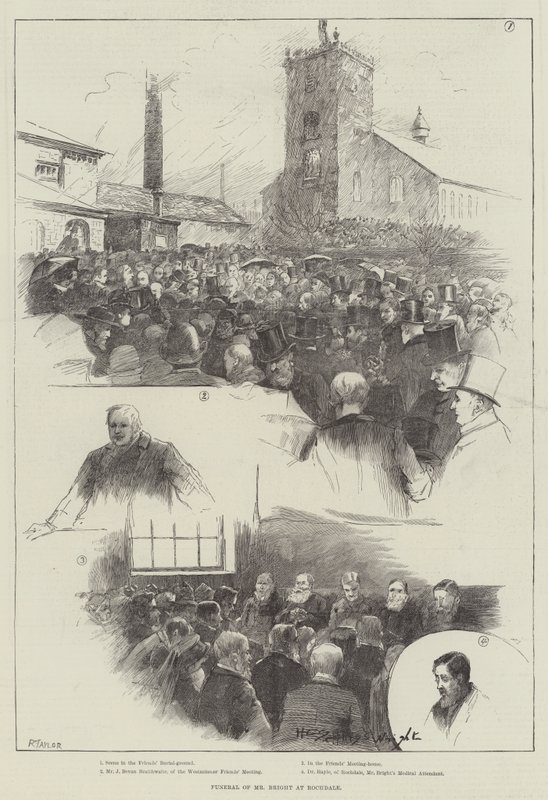 Mr Brights begravning i Rochdale av Henry Charles Seppings Wright