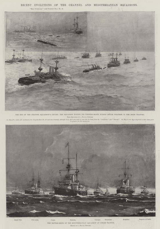 Senaste utvecklingen av kanal- och medelhavsskvadronerna av Henry Charles Seppings Wright