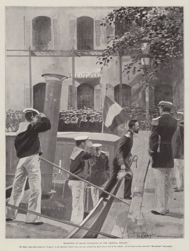 Major Marchands mottagande i Arsenal, Toulon av Henry Charles Seppings Wright