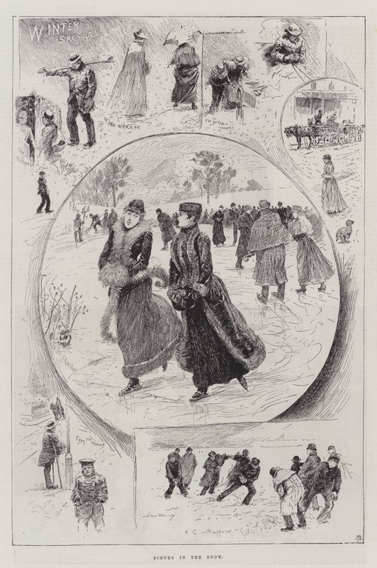 Scener i snön av Henry Charles Seppings Wright