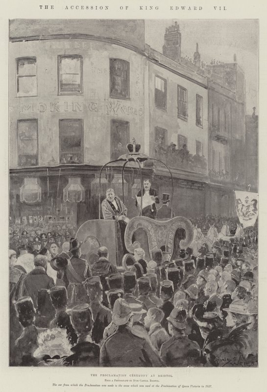 Tillträdet av kung Edward VII av Henry Charles Seppings Wright