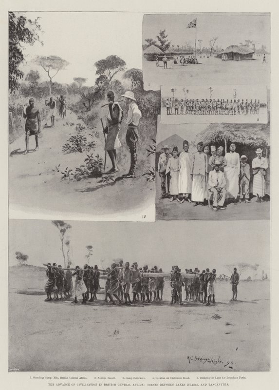 The Advance of Civilization in British Central Africa, Scenes between Lakes Nyassa and Tanganyika av Henry Charles Seppings Wright