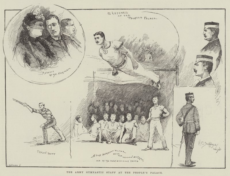 Armégymnastikstaben på Folkets palats av Henry Charles Seppings Wright