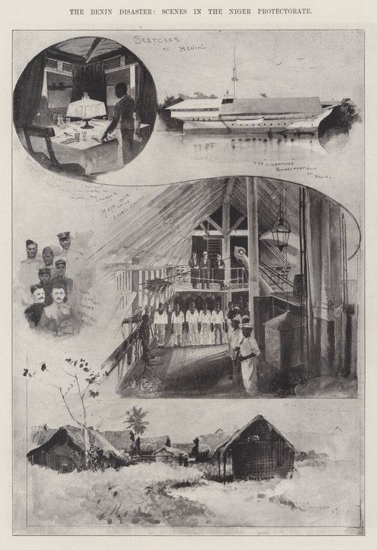 Katastrofen i Benin, scener i Nigerprotektoratet av Henry Charles Seppings Wright