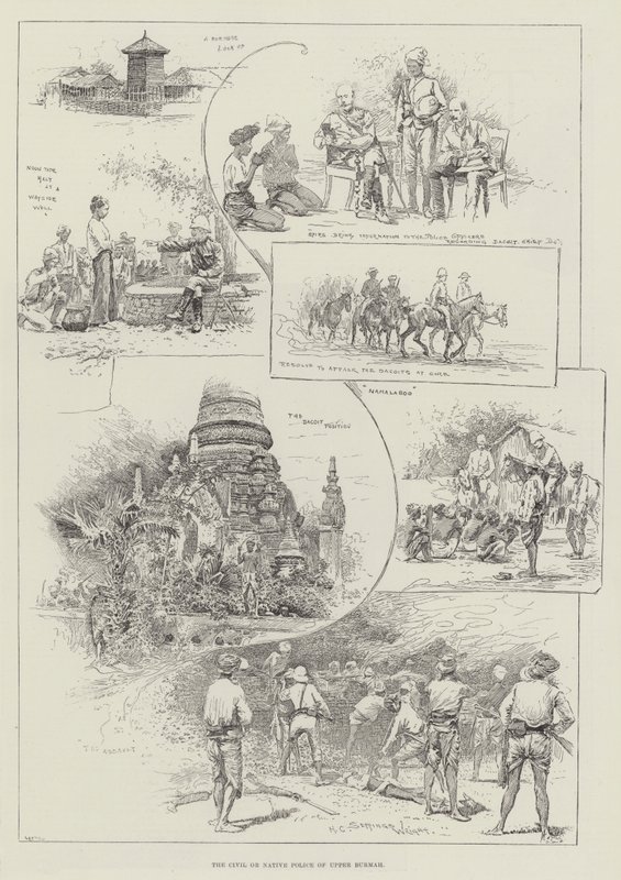 Den civila eller inhemska polisen i övre Burmah av Henry Charles Seppings Wright