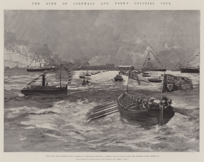 Hertigen av Cornwall och Yorks koloniala rundtur av Henry Charles Seppings Wright