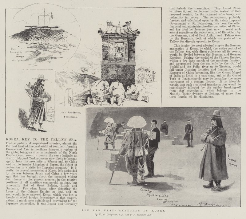 Fjärran Östern, skisser i Korea av Henry Charles Seppings Wright