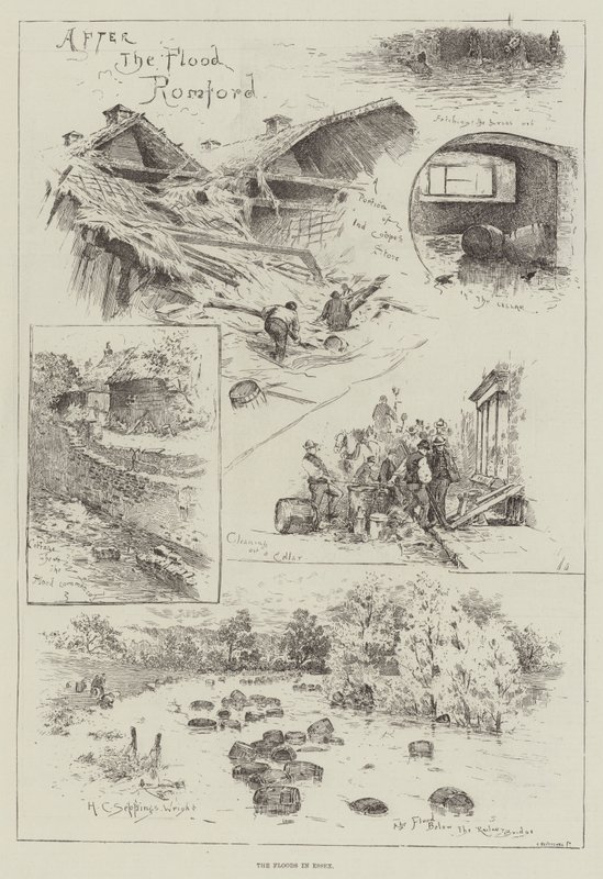 Översvämningarna i Essex av Henry Charles Seppings Wright