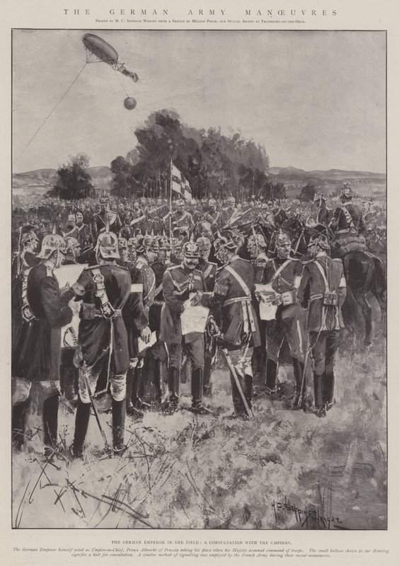 Den tyska armén manövrar av Henry Charles Seppings Wright