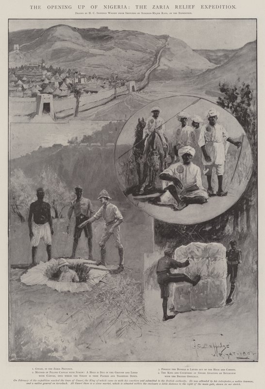 Öppnandet av Nigeria, Zarias hjälpexpedition av Henry Charles Seppings Wright