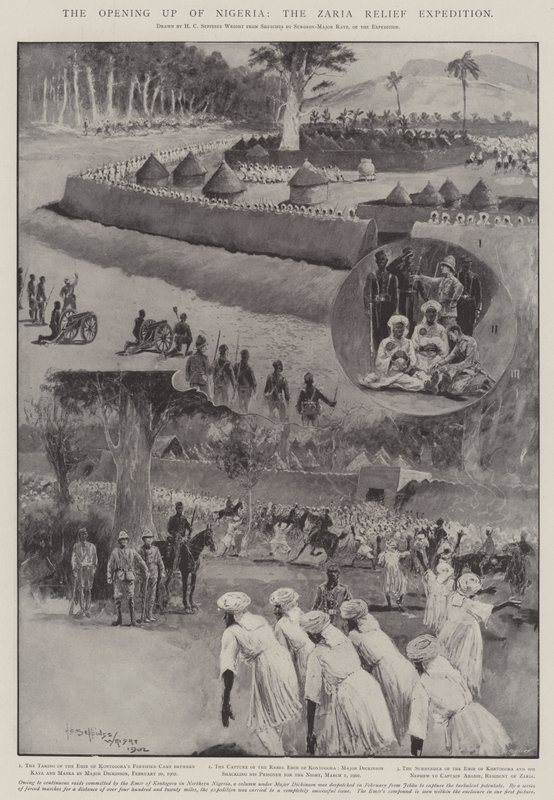 Öppnandet av Nigeria, Zaria Relief Expedition av Henry Charles Seppings Wright