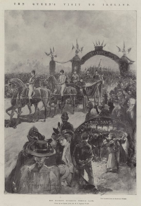 Drottningens besök på Irland av Henry Charles Seppings Wright
