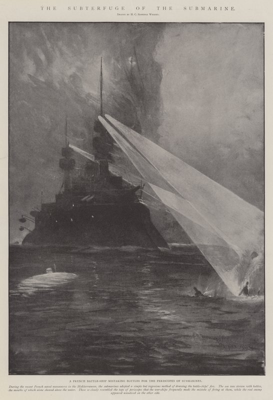 Ubåtens underfärd av Henry Charles Seppings Wright