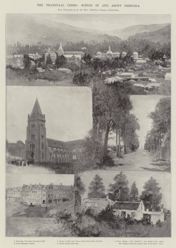 Transvaal-krisen, scener i och om Pretoria av Henry Charles Seppings Wright