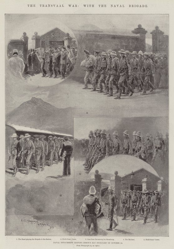 Transvaalkriget, med sjöbrigaden av Henry Charles Seppings Wright