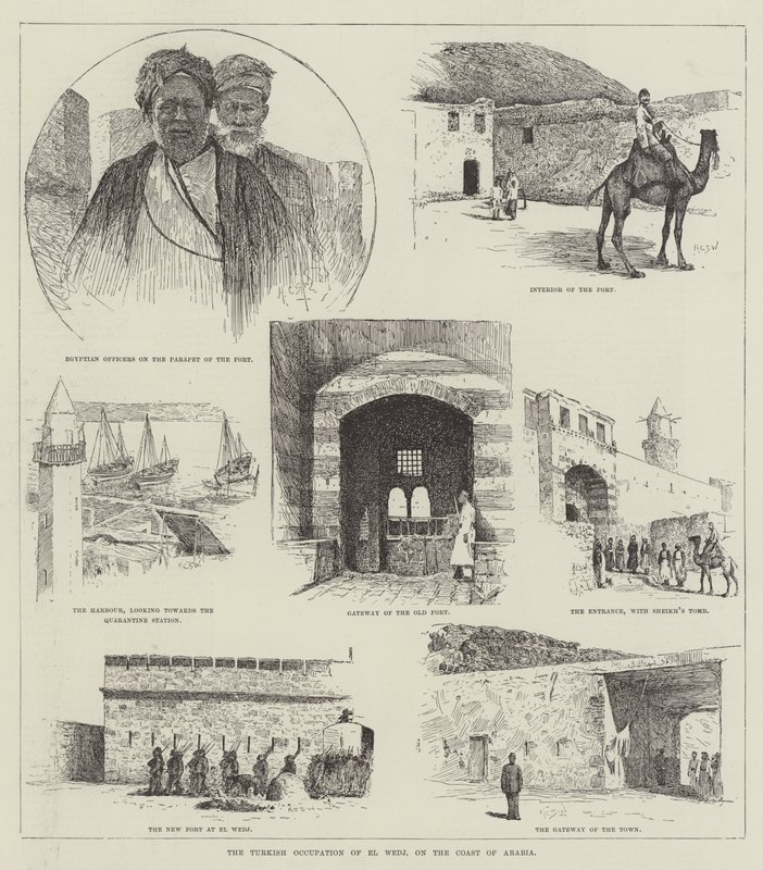Den turkiska ockupationen av El Wedj, på Arabiens kust av Henry Charles Seppings Wright