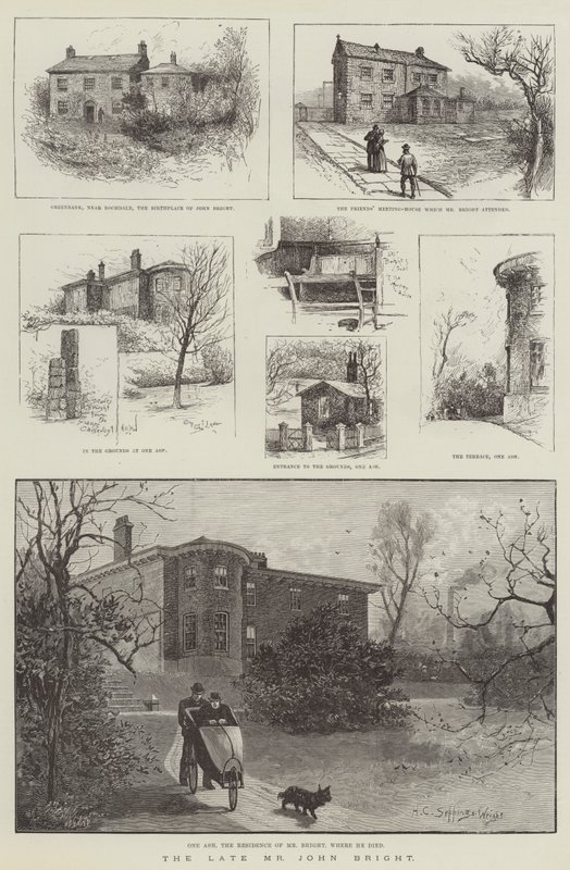 Den bortgångne Mr John Bright av Henry Charles Seppings Wright