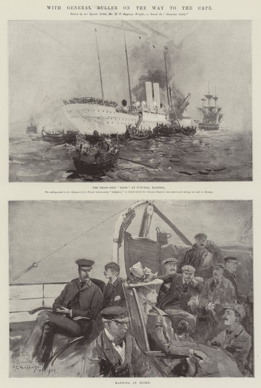Med general Buller på väg till udden av Henry Charles Seppings Wright