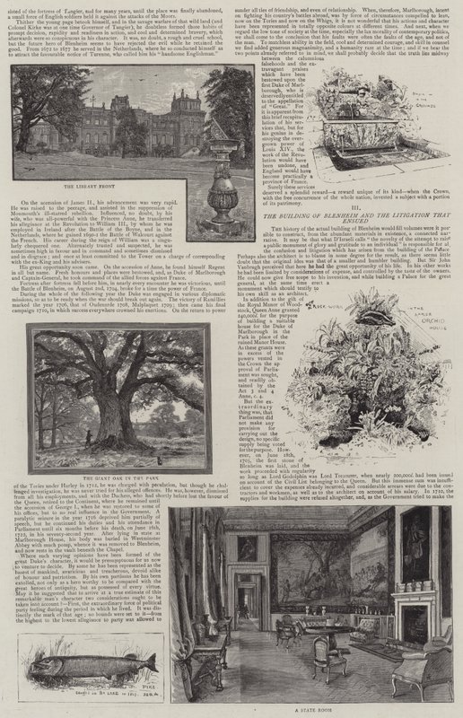 Blenheim Palace Illustrerat av Henry Edward Tidmarsh