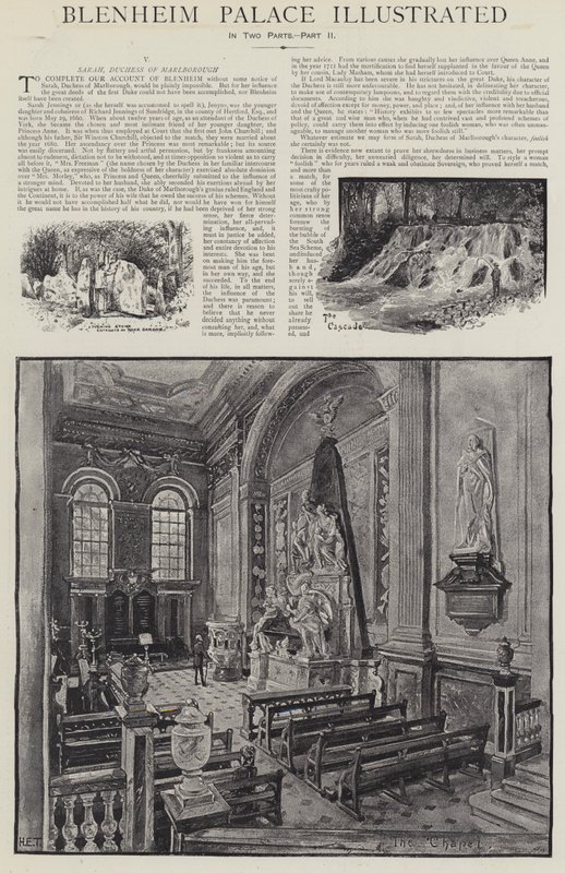 Blenheim Palace Illustrerat av Henry Edward Tidmarsh