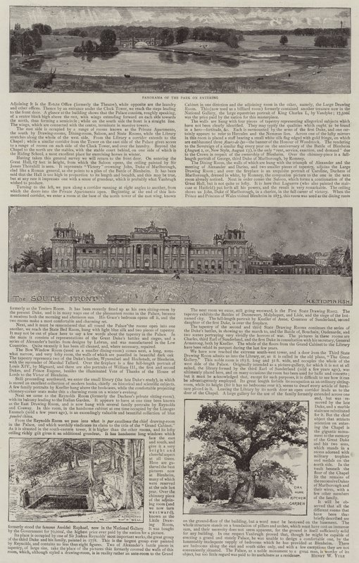 Blenheim Palace Illustrerat av Henry Edward Tidmarsh