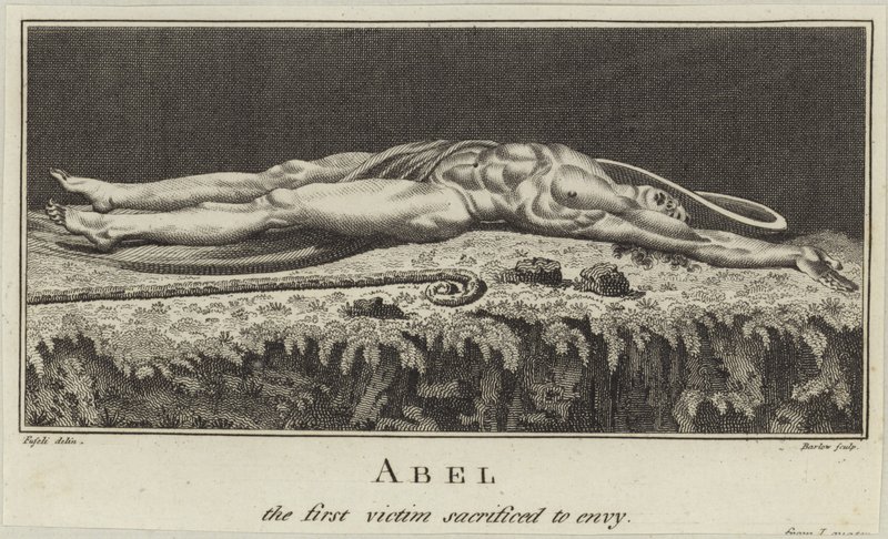 Abel, det första offret som offrades av avund av Johann Heinrich Füssli