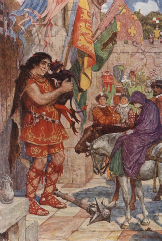 Han fångade Dickie i hans famn och höll honom nära huvudet av Henry Justice Ford