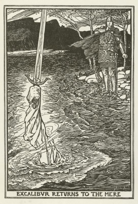 Excalibur återvänder till Mere av Henry Justice Ford